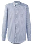 Etro Classic Pinstripe Shirt, Men's, Size: 39, Blue, Cotton