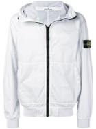 Stone Island Logo Patch Jacket - White
