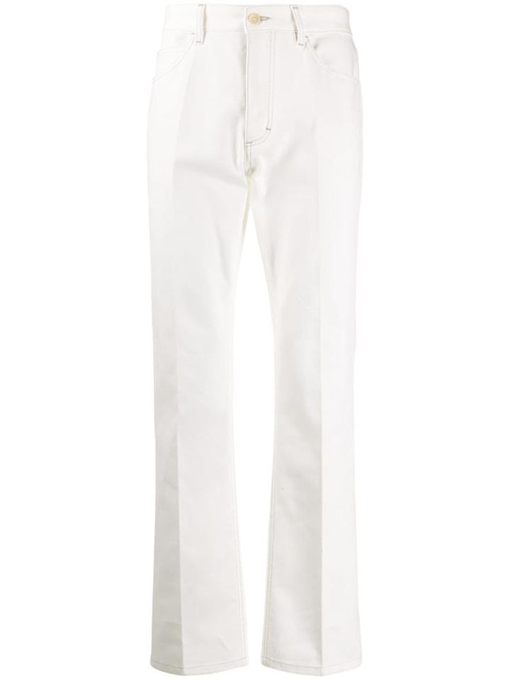 Marni High Waisted Straight Leg Jeans - White