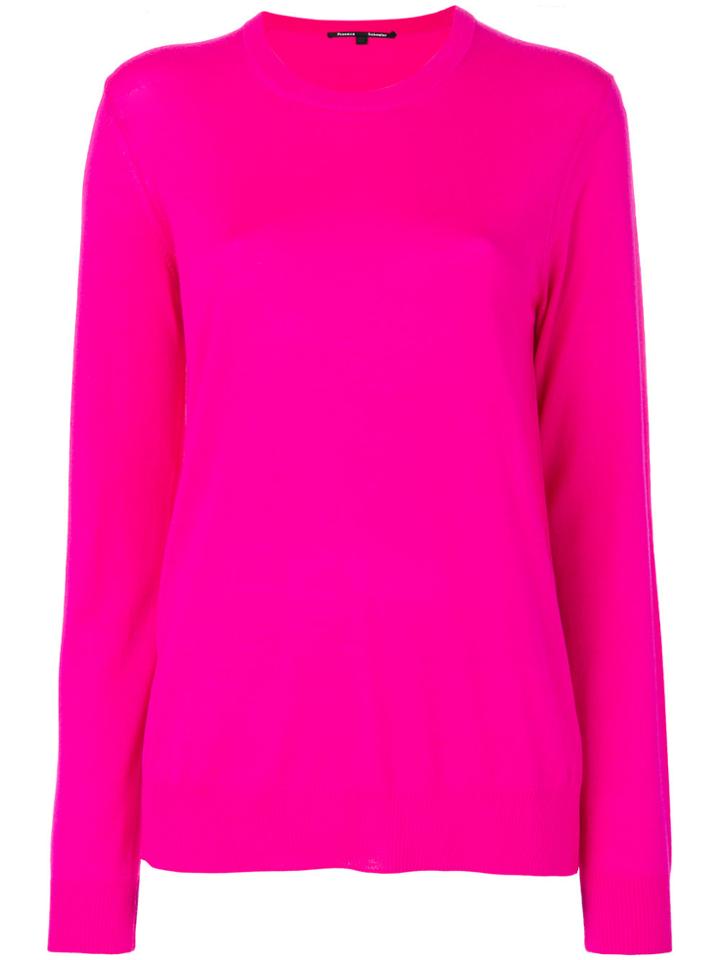 Proenza Schouler Classic Knitted Sweater - Pink & Purple