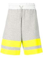 Sacai Colour Block Shorts - Grey