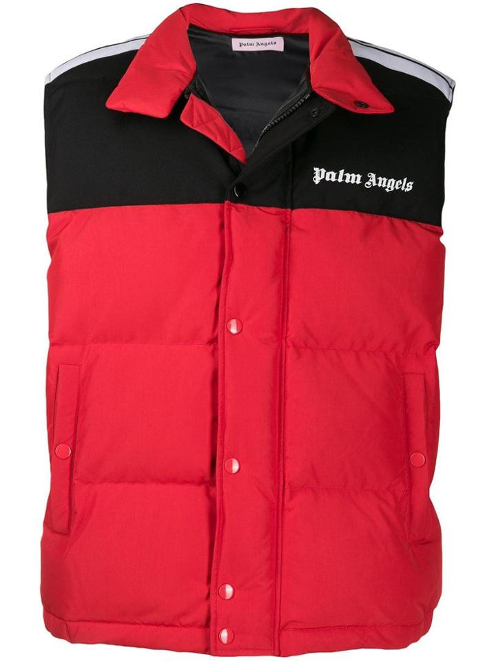 Palm Angels Padded Gilet - Red