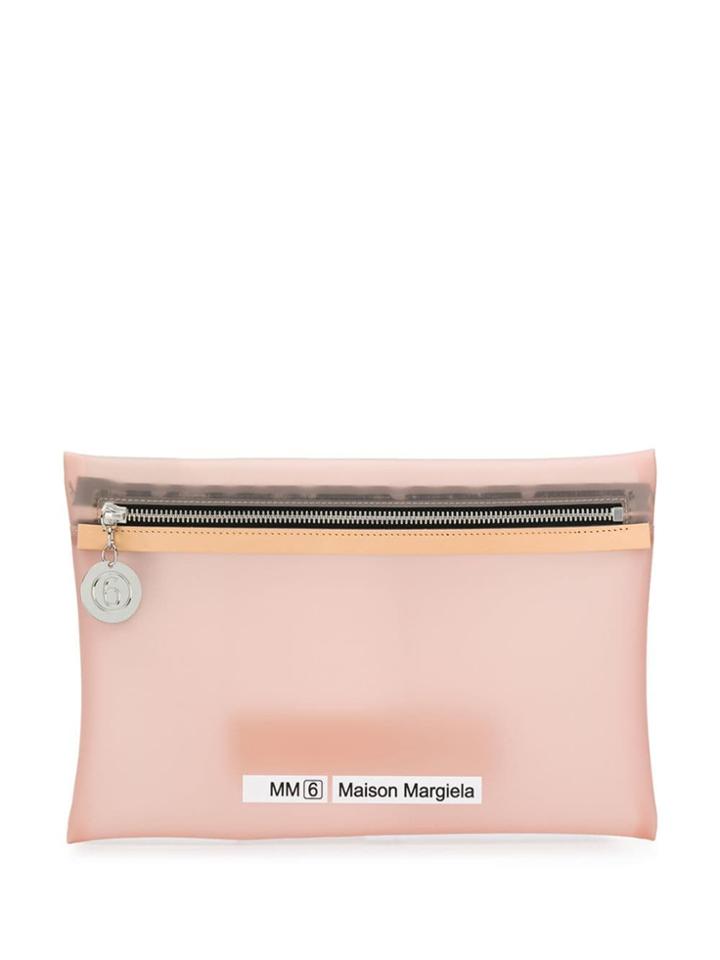 Mm6 Maison Margiela Logo Pouch - Pink