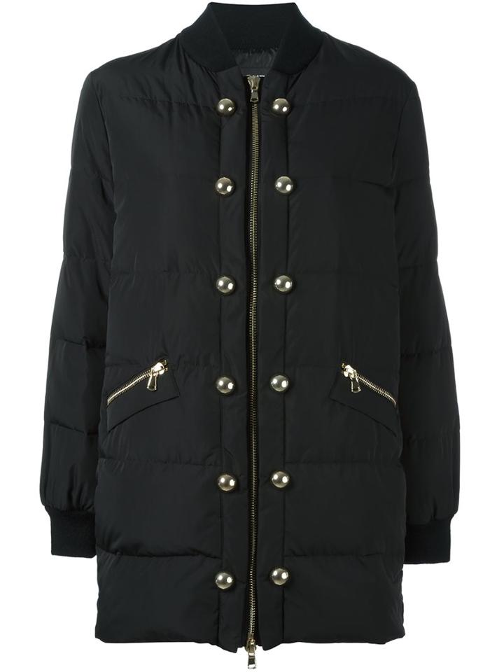 Boutique Moschino Oversized Stud Detail Bomber Jacket
