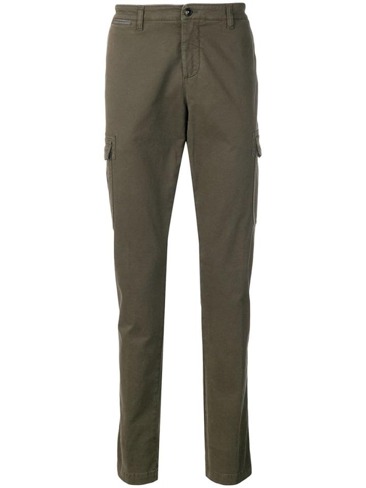 Eleventy Straight-cut Trousers - Green
