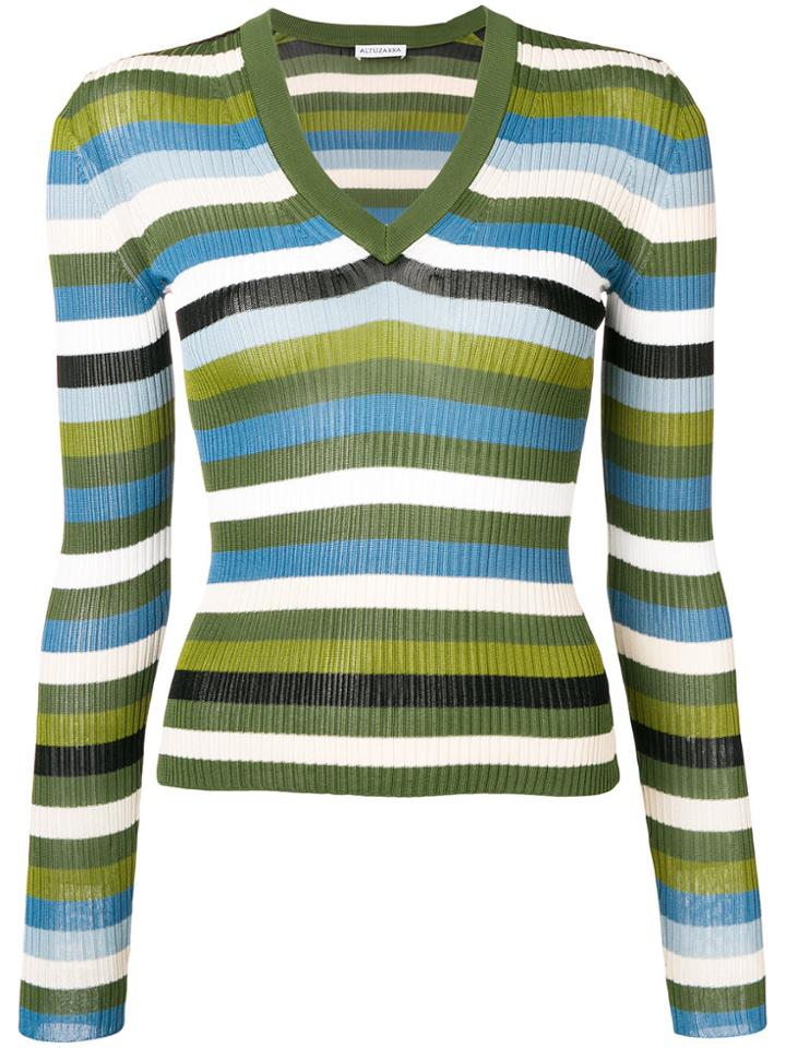 Altuzarra V-neck Knitted Top - Green