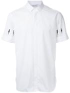 Neil Barrett Lightning Bolt Print Shirt, Men's, Size: 43, Cotton