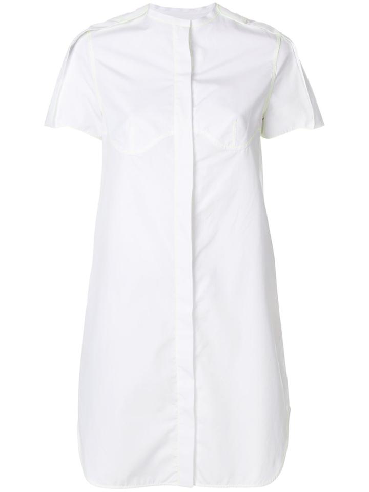 Courrèges Poplin Shirt Dress - White
