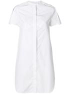 Courrèges Poplin Shirt Dress - White