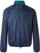Z Zegna Windbreaker Jacket, Men's, Size: S, Blue, Polyester