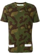 Off-white Camouflage Print T-shirt - Green