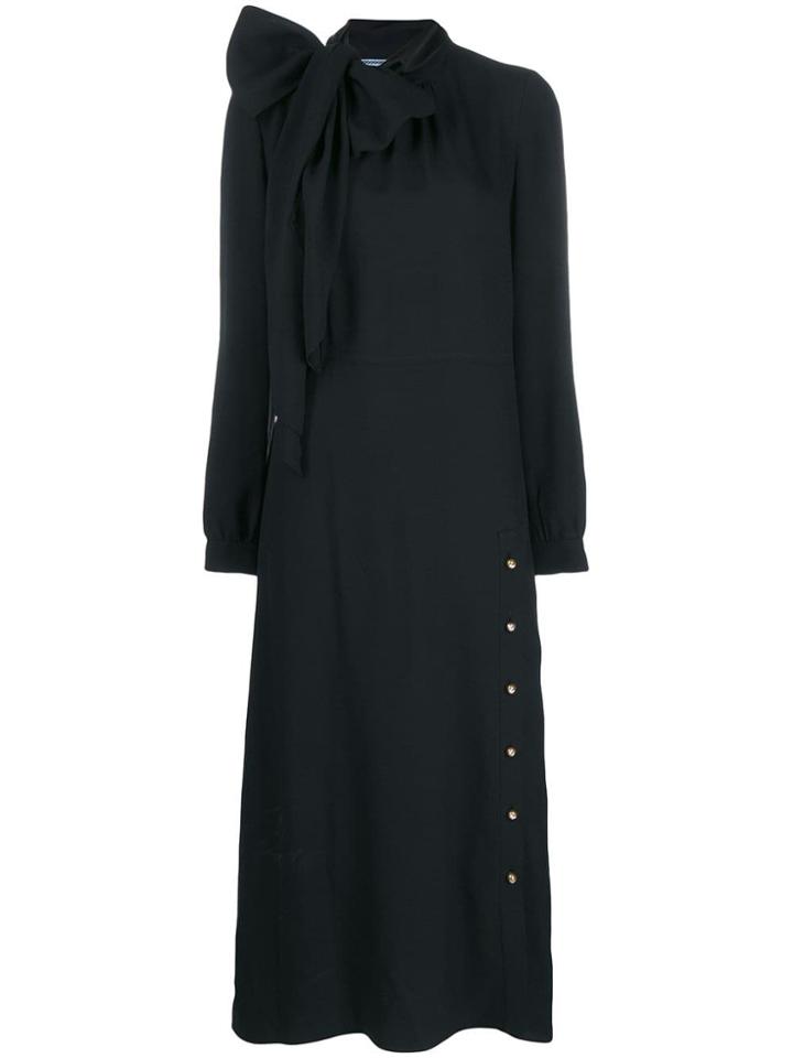 Prada Pussy-bow Dress - Black