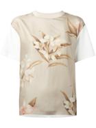 Moncler Floral Print T-shirt - Nude & Neutrals
