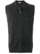 N.peal Zipped Waistcoat - Grey