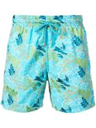Vilebrequin Floral Embroidery Swim Shorts - Blue