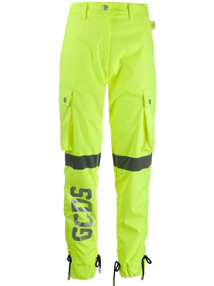 Gcds Tapered Cargo Trousers - Green