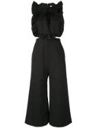 Shushu/tong Ruffle Front Jumpsuit - Black