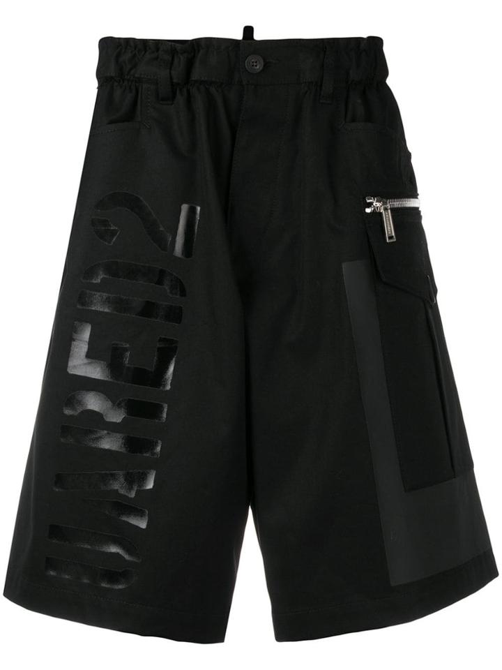 Dsquared2 Logo Bermuda Shorts - Black
