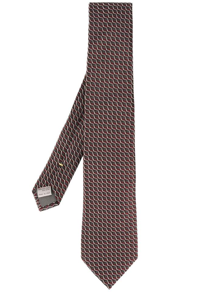 Canali Jacquard Tie - Black