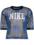 Nike Cropped Mesh T-shirt - Blue