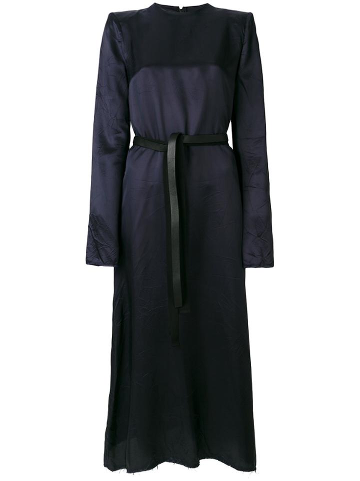 Maison Margiela Metallic Shift Dress - Blue