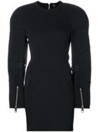 Versus Structured Sleeve Jersey Dress - Black