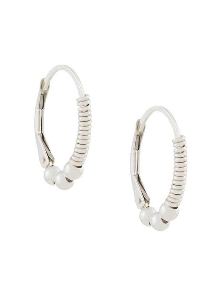 Petite Grand Dee Hoop Earrings - Silver