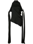 Ellery - 'the Lizzies' Drape Top - Women - Silk/polyurethane - 10, Black, Silk/polyurethane