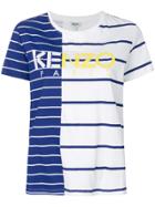 Kenzo Striped Logo T-shirt - White