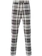 Woven Check Trousers, Men's, Size: 1, Nude/neutrals, Cotton/polyurethane/nylon/cupro, Thom Browne
