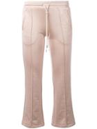 Mm6 Maison Margiela Flared Sweatpants, Women's, Size: Small, Nude/neutrals, Polyester/cotton
