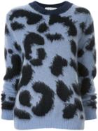 Être Cécile Leopard Printed Jumper - Blue
