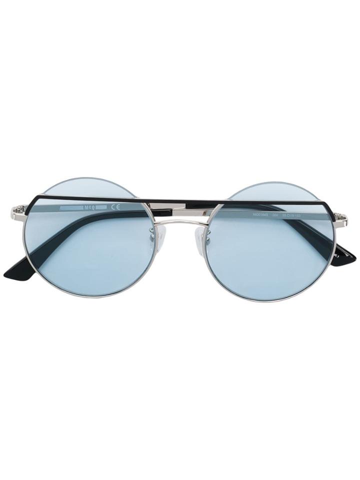 Mcq Alexander Mcqueen Round Sunglasses - Metallic