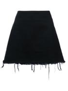 T By Alexander Wang Denim Mini Skirt - Black