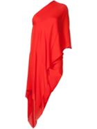 Plein Sud One Shoulder Tunic, Women's, Size: 40, Red, Silk
