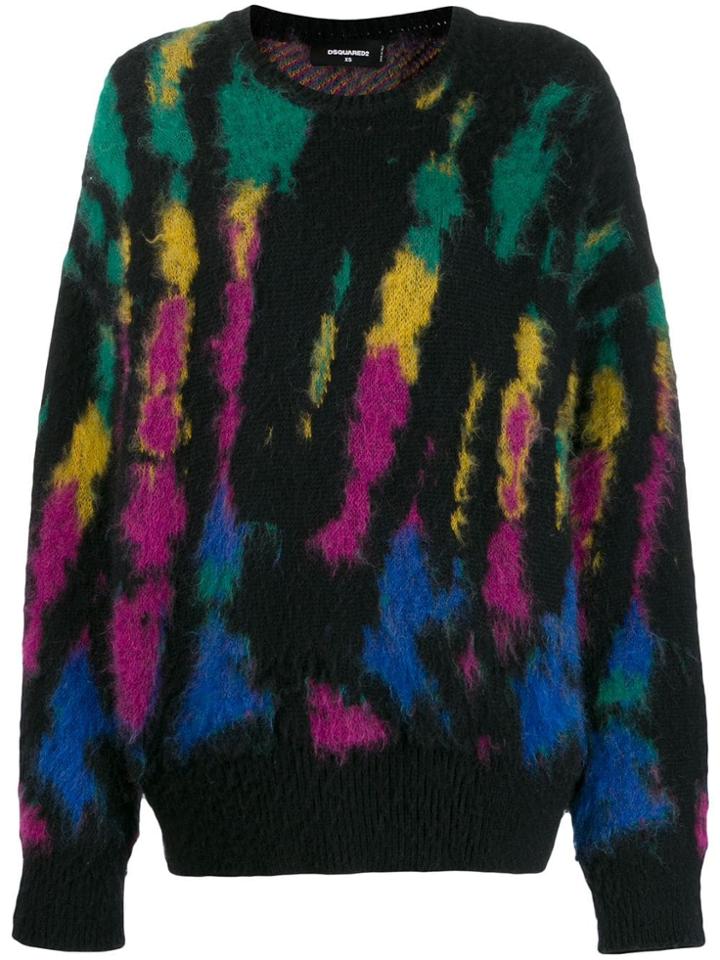 Dsquared2 Tie-dye Jumper - Black