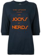 The Upside - 'nerds' Print Sweatshirt - Women - Cotton - Xs, Blue