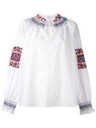 Tibi - Embroidered Tunic - Women - Cotton - M, White, Cotton