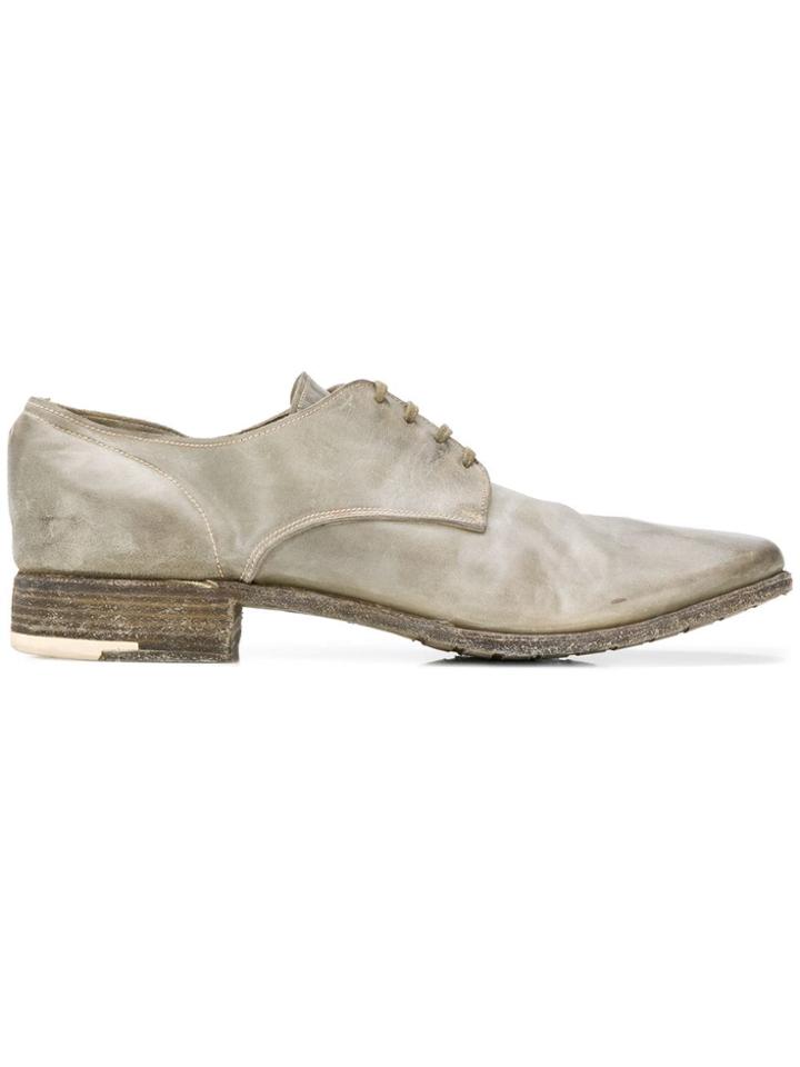 Premiata Metal Heel Derby Shoes - Grey
