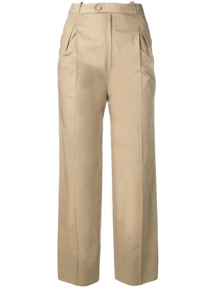 Jean Louis Scherrer Vintage 1970's Straight Cropped Trousers -