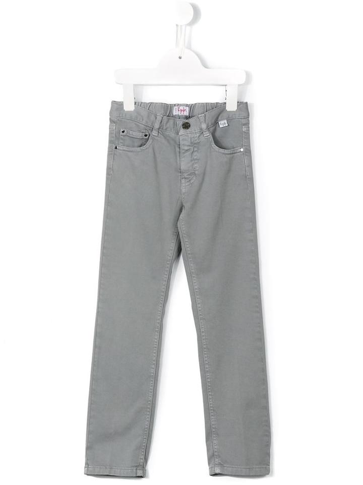 Il Gufo Straight Leg Trousers, Toddler Boy's, Size: 5 Yrs, Grey