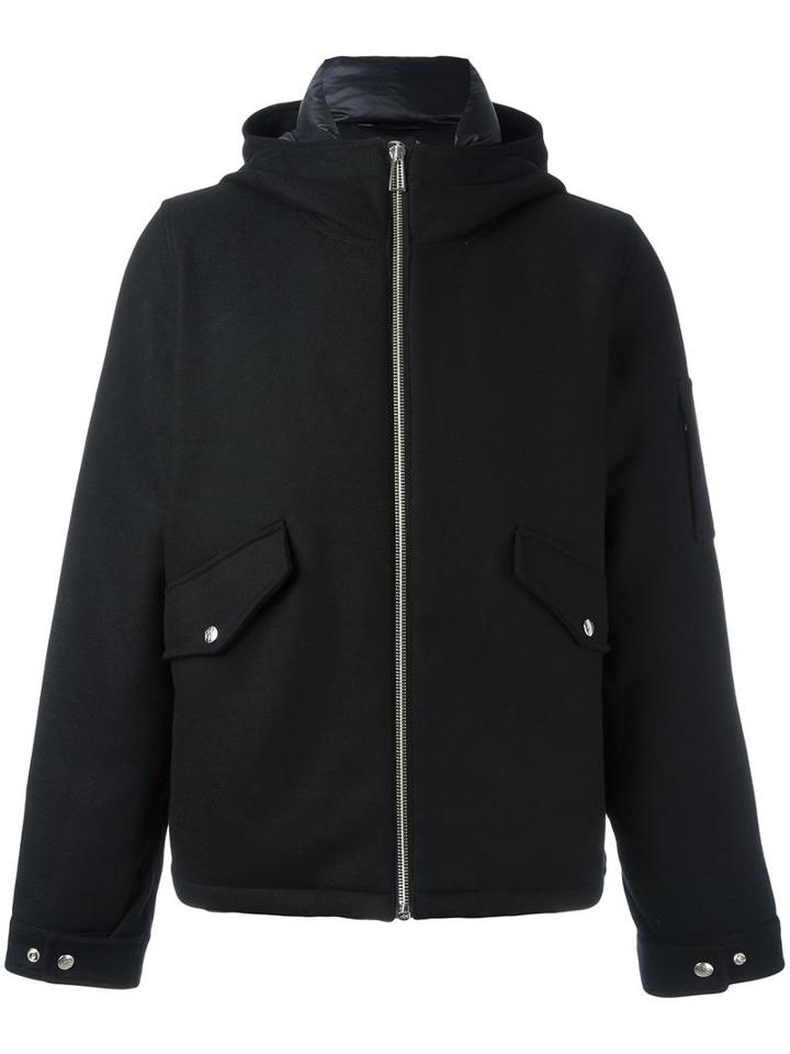 Ps By Paul Smith Hooded Padded Jacket, Men's, Size: Small, Black, Nylon/wool/feather Down