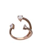 Anita Ko 18kt Rose Gold Saturn Diamond Ring