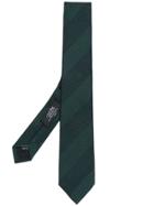 Nicky Diagonal Stripes Tie - Green