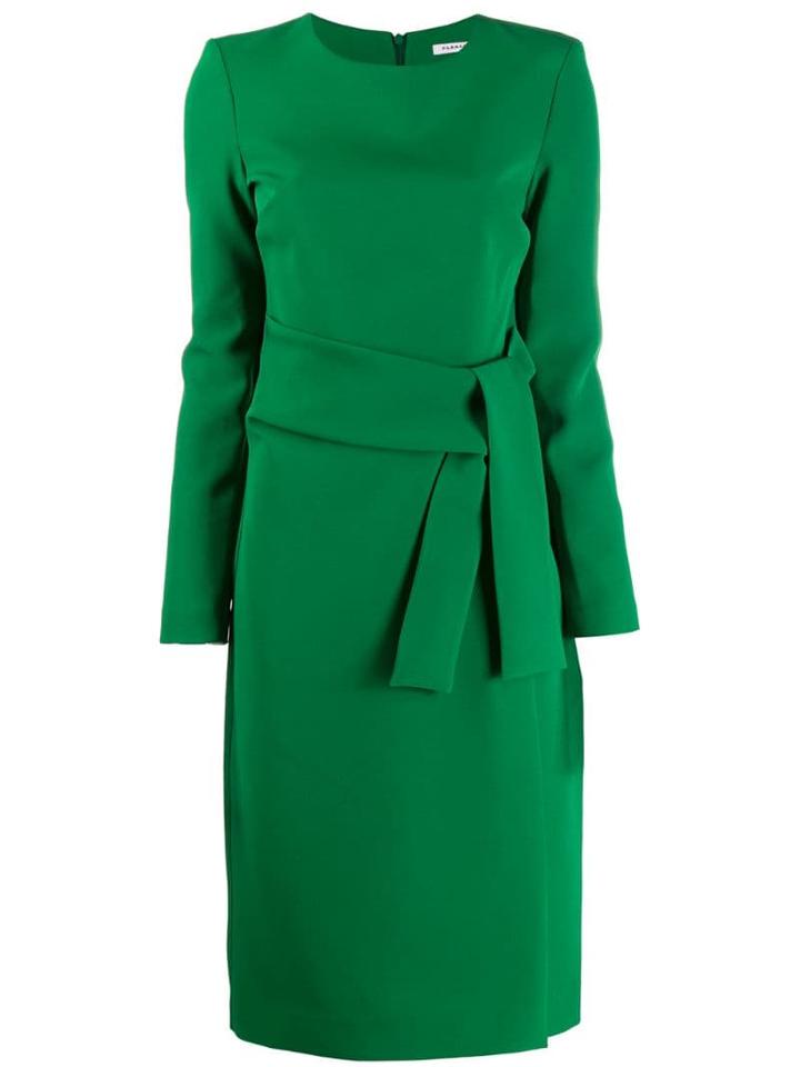 P.a.r.o.s.h. Long-sleeved Midi Dress - Green
