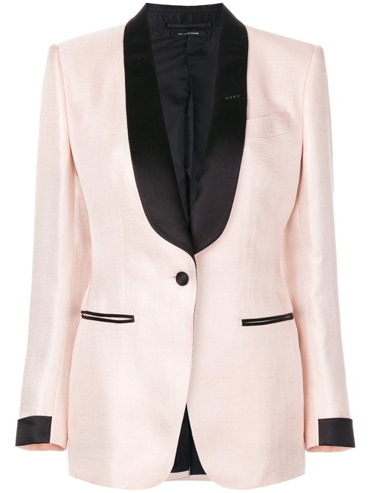 Tom Ford Shawl Lapels Blazer - Pink & Purple