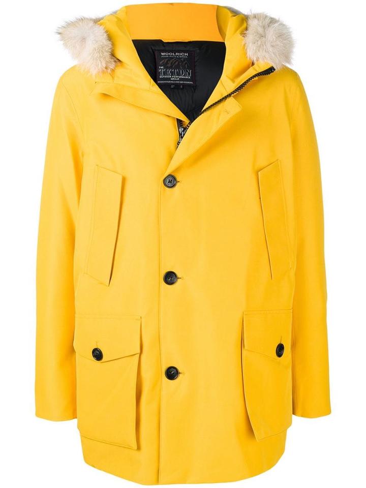 Woolrich Fur Hood Padded Coat - Yellow
