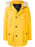 Woolrich Fur Hood Padded Coat - Yellow