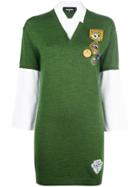 Dsquared2 Appliqué Patch Shirt-dress - Green