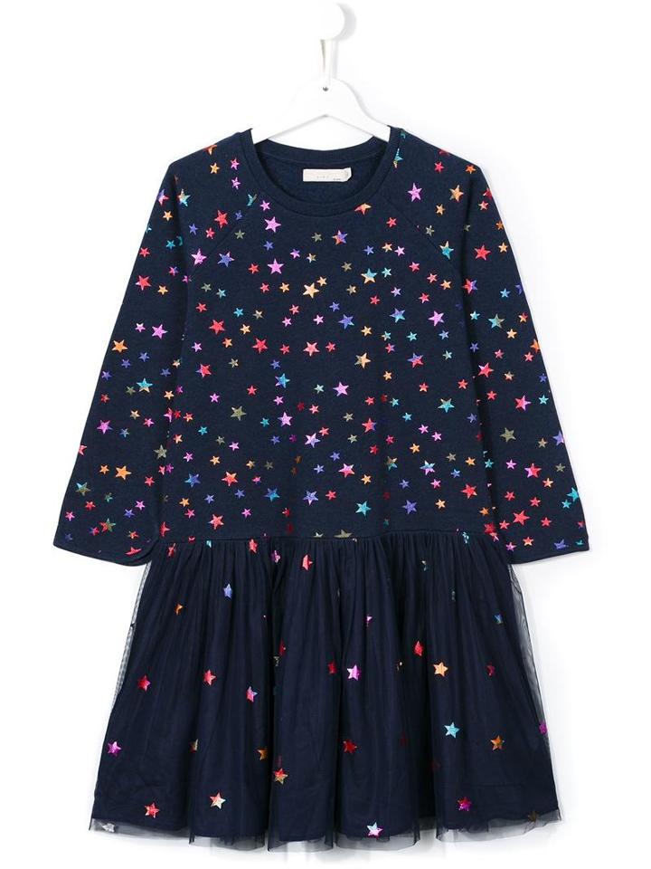 Stella Mccartney Kids 'india' Star Print Dress, Girl's, Size: 14 Yrs, Blue